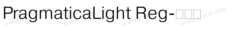 PragmaticaLight Reg字体转换